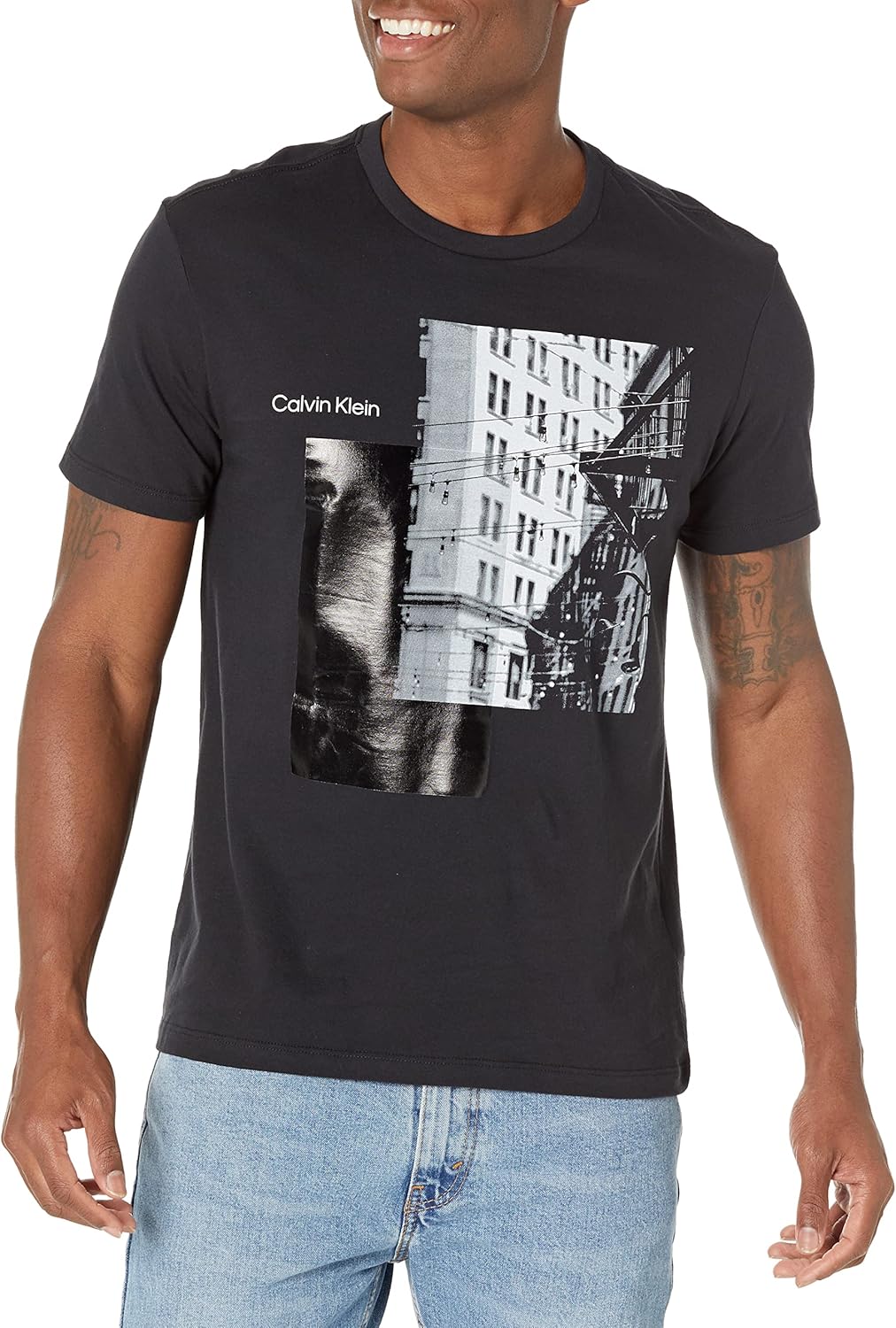 

Мужская футболка Calvin Klein NYC Building с круглым вырезом, Black Beauty, Черный, Мужская футболка Calvin Klein NYC Building с круглым вырезом, Black Beauty