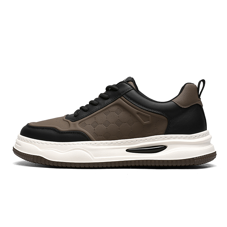 

CROWN Низкие скейтерские кроссовки мужские черные хаки, цвет Black/Khaki