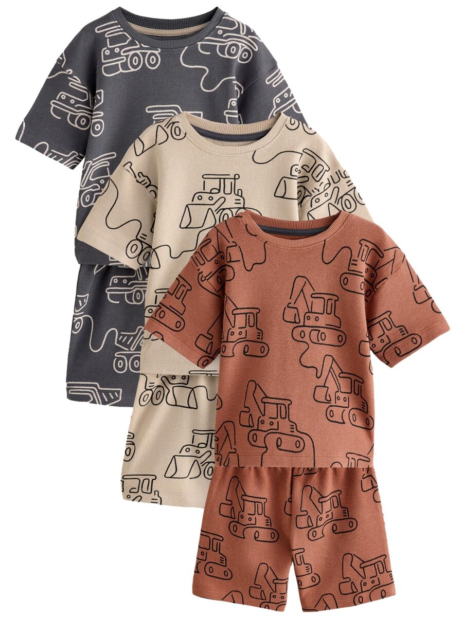 

Пижама Next, цвет Beige/marine blue/Auburn