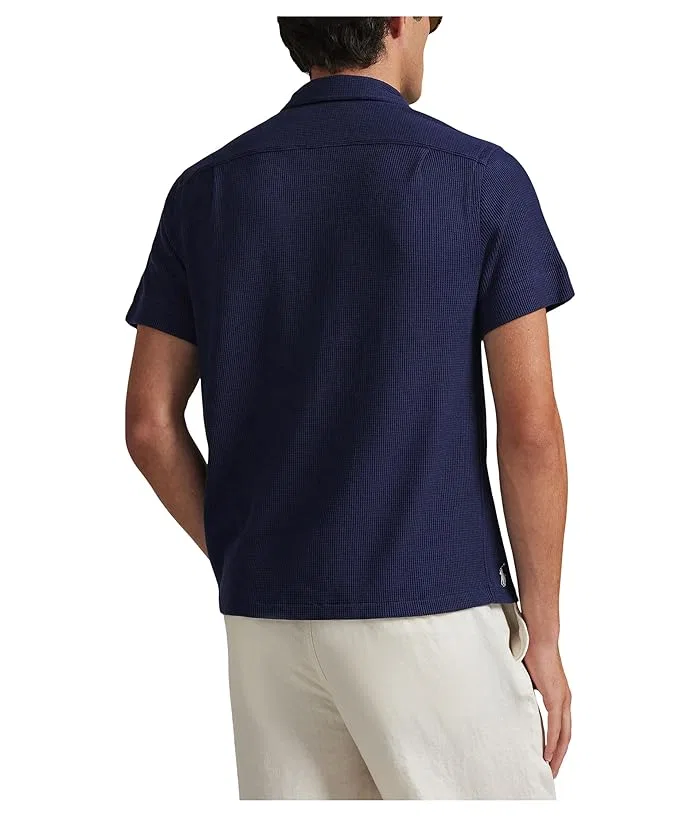 Рубашка кампи с вафельным переплетением хлопок и лен Polo Ralph Lauren, Bahamas Bear — фото 3
