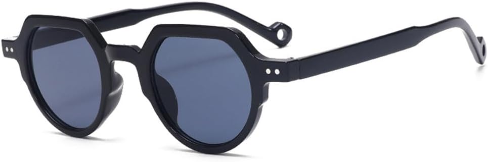 

Модные маленькие овальные солнцезащитные очки для женщин в винтажном панк-стиле, конфетные ретро-очки для женщин и мужчин, защита от ультрафиолета UV400 KTUCN, Black Grey