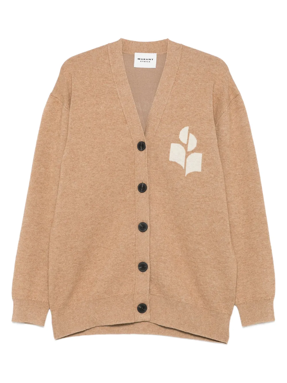 

Кардиган с логотипом MARANT ÉTOILE, коричневый