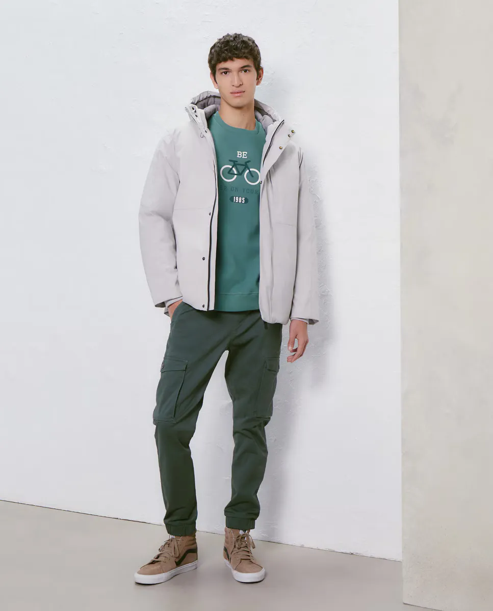 

Мужская водостойкая утепленная куртка с капюшоном Easy Wear, белый