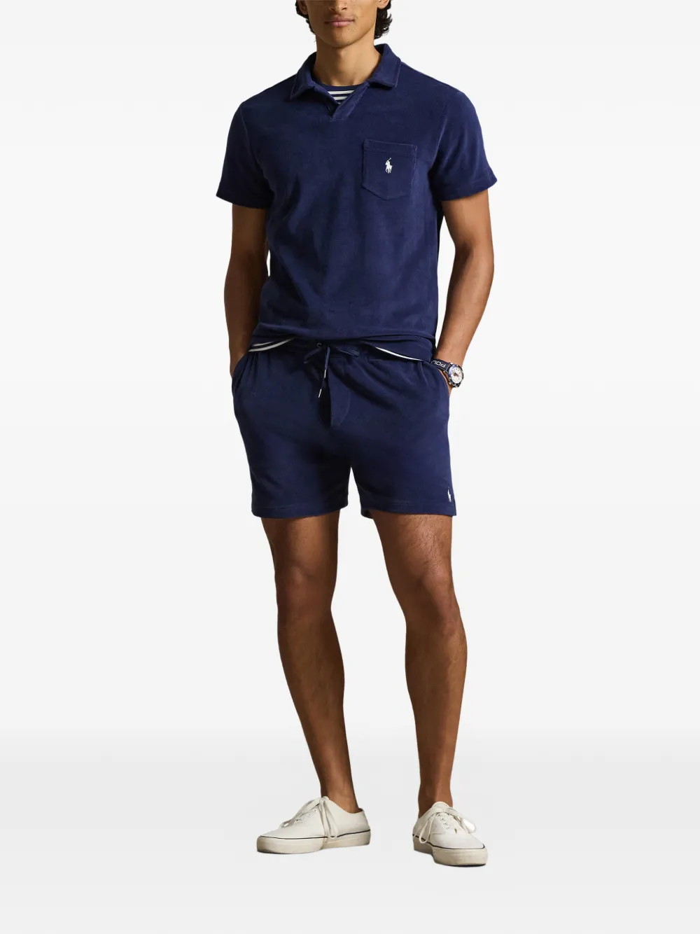 Шорты с кулиской и карманами Polo Ralph Lauren, синий — фото 2