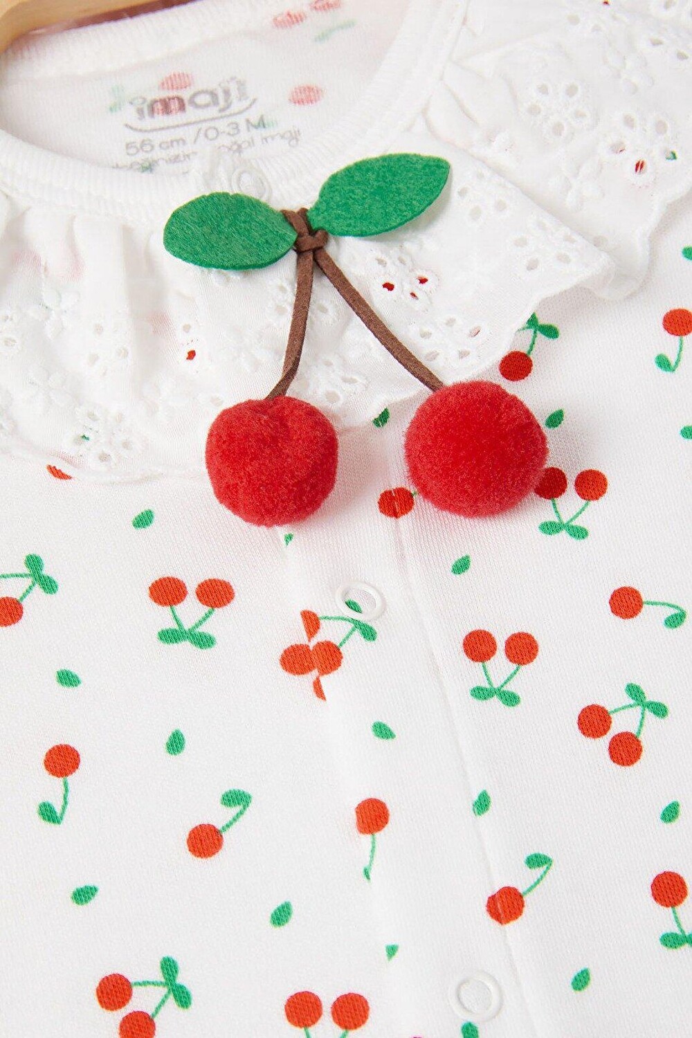 

Комбинезон Cherry Patterned Snap 16657 İmaj Time, белый