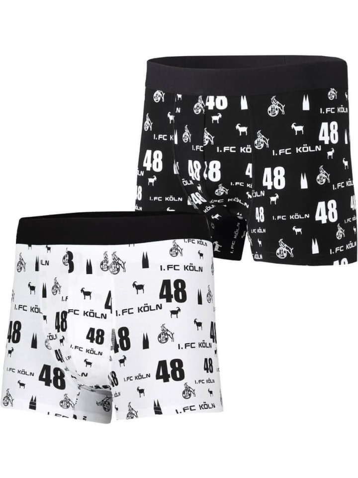 

Трусы боксеры Boxershorts 2er Set Glockenblumenweg Fußballverein 1. FC Köln, разноцветный