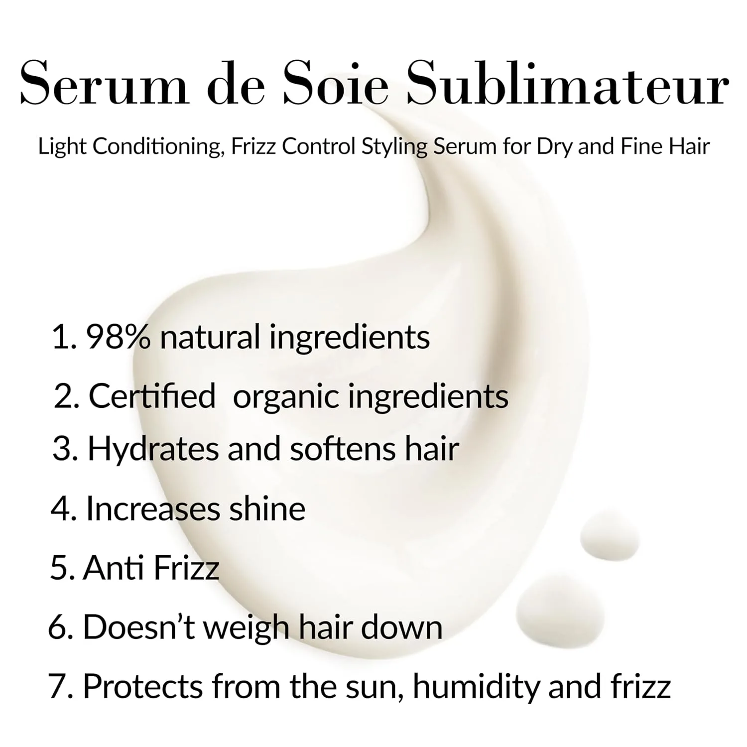 Сыворотка для укладки волос Leonor Greyl Frizz Control & Light Conditioning Styling Serum Paris - Serum De Soie Sublimateur - для сухих и тонких волос (70 г) — фото 3