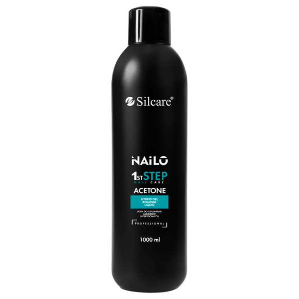 

Ацетон для удаления гибридных лаков, 1000 мл Silcare Nailo