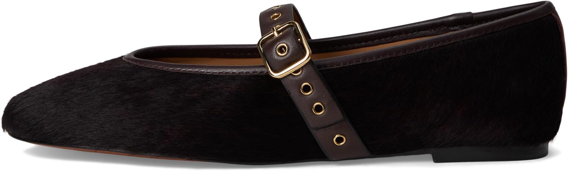 Балетки Madewell Women's Remy Mary Jane - Calfhair, Chocolate Raisin — фото 4