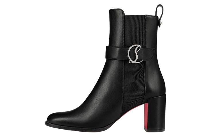 Christian Louboutin Короткие ботинки челси CL 7 см, женские, черные