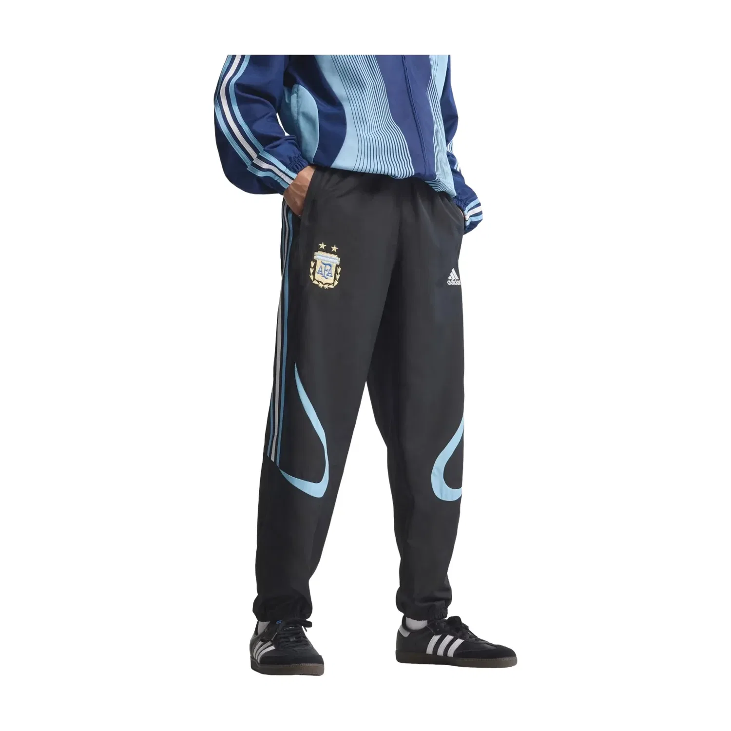 Спортивные штаны Adidas Argentina 2006, черные, модель JZ6200 — фото 2