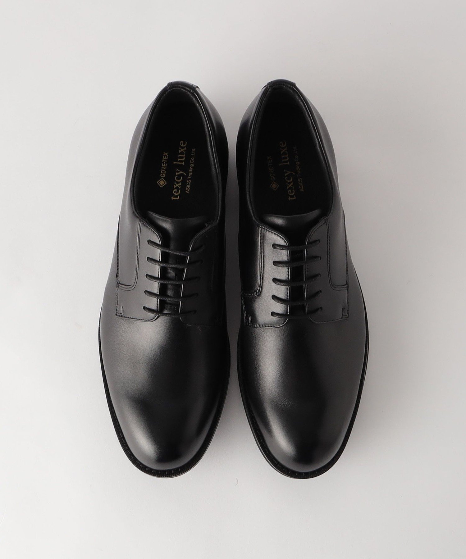 Туфли с гладким носком из материала GORE-TEX UNITED ARROWS green label relaxing, BLACK — фото 3