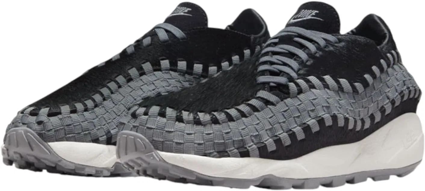 Женские кроссовки Nike Air Footscape Woven, Black Smoke Grey Cream — фото 2