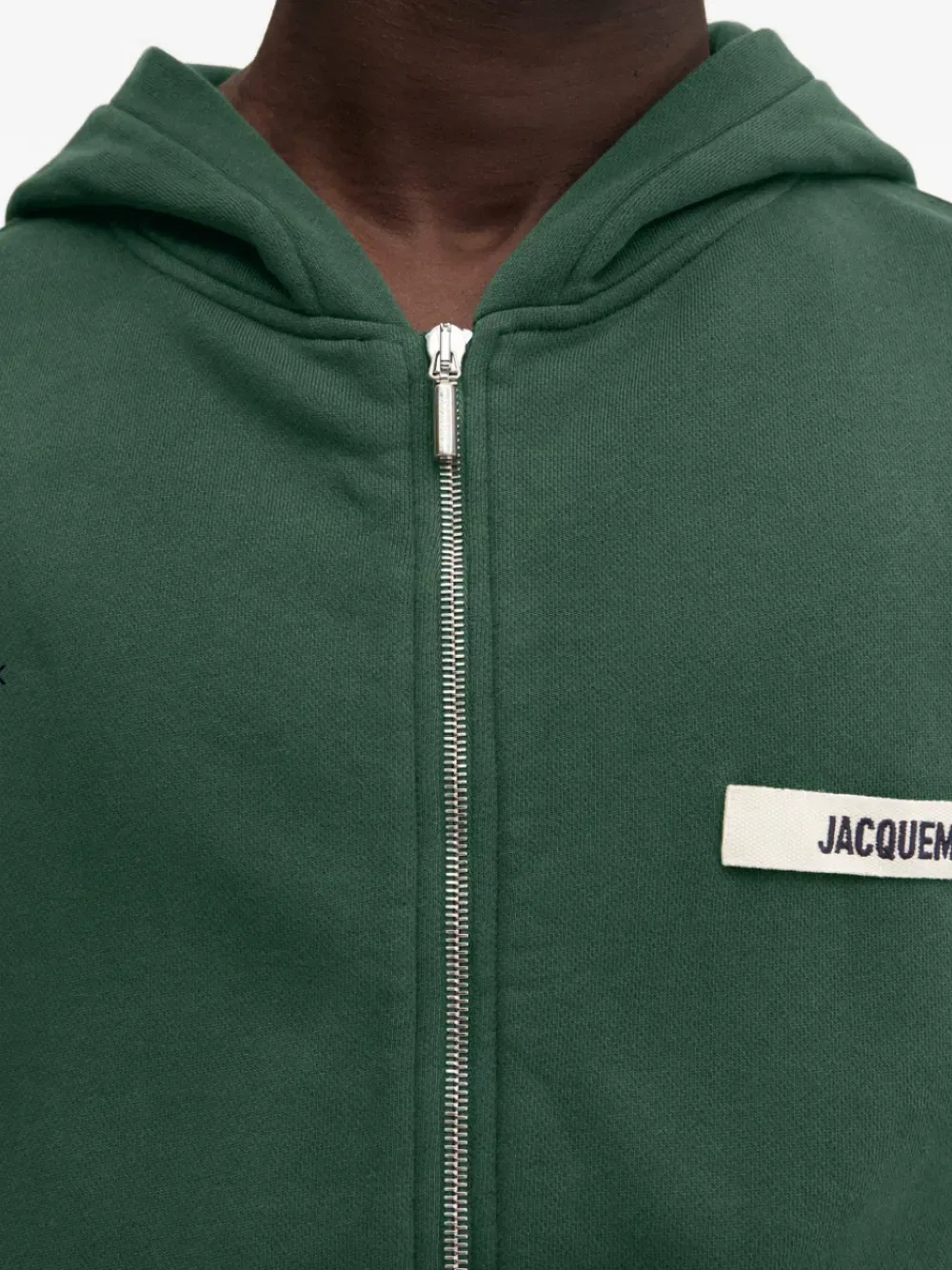 Толстовка на молнии с логотипом Jacquemus, зеленый — фото 4