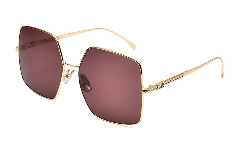 FENDI Женские солнцезащитные очки фуксия, Fuchsia — фото 3