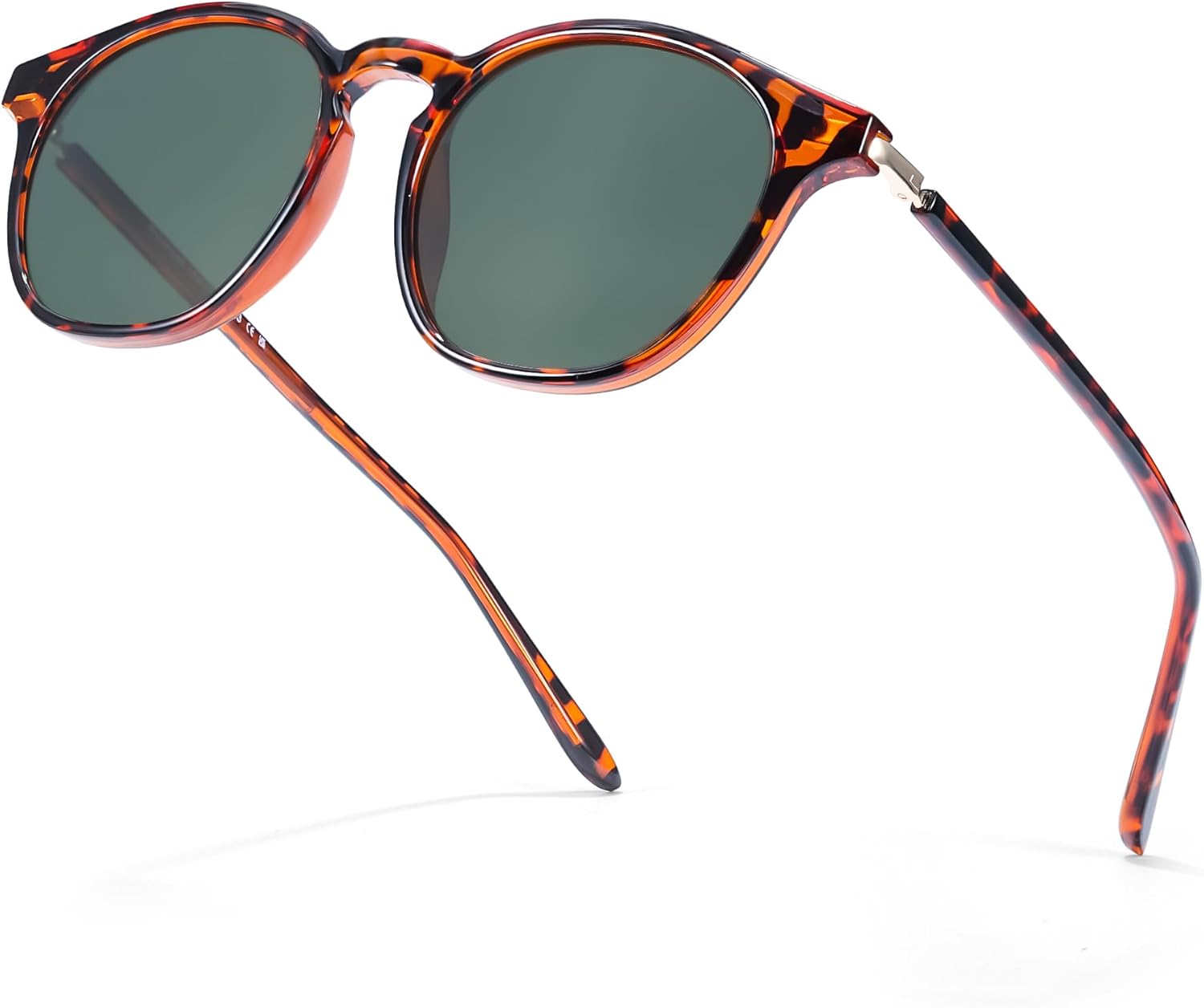 

Классические маленькие круглые солнцезащитные очки SIPHEW для мужчин, ретро-очки с поляризованными линзами и защитой от УФ-излучения, для использования на открытом воздухе и вождения, A01-tor/Green Sunglasses