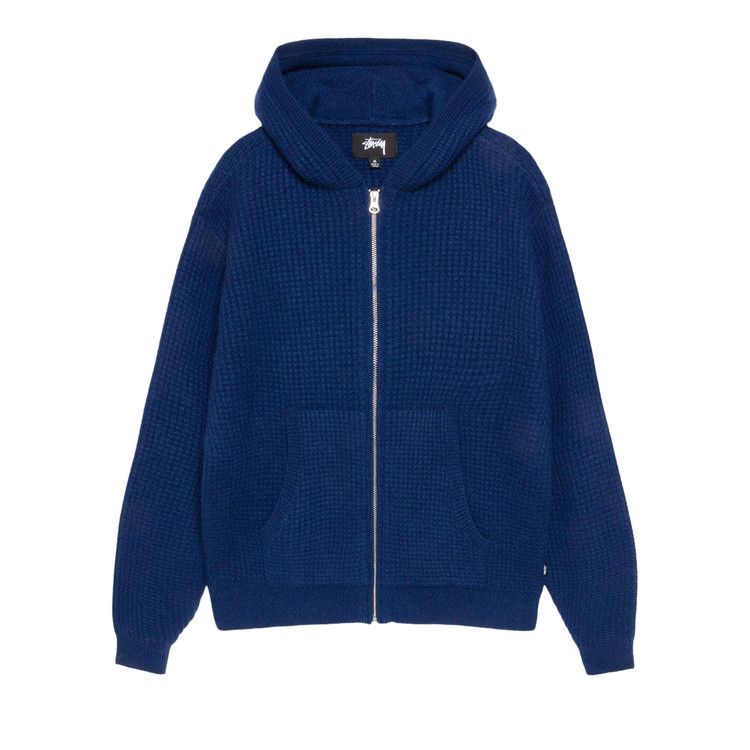 

Худи Stussy Waffle Cashmere Zip Hoodie, Navy