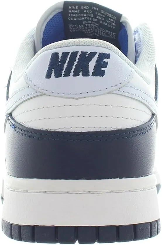 Мужские скейтбордистские кроссовки Nike Dunk Low Retro, белый/синий/серый — фото 4