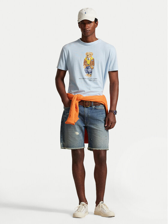 Футболка regular fit 710P07347001 Polo Ralph Lauren, голубой — фото 2