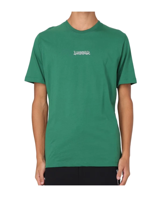 

Простая трикотажная футболка для мужчин Disclaimer, зеленый