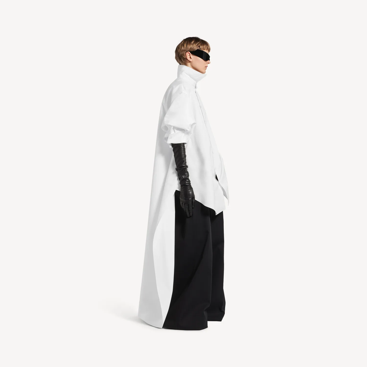 BALENCIAGA Женская рубашка Train белого цвета — фото 3