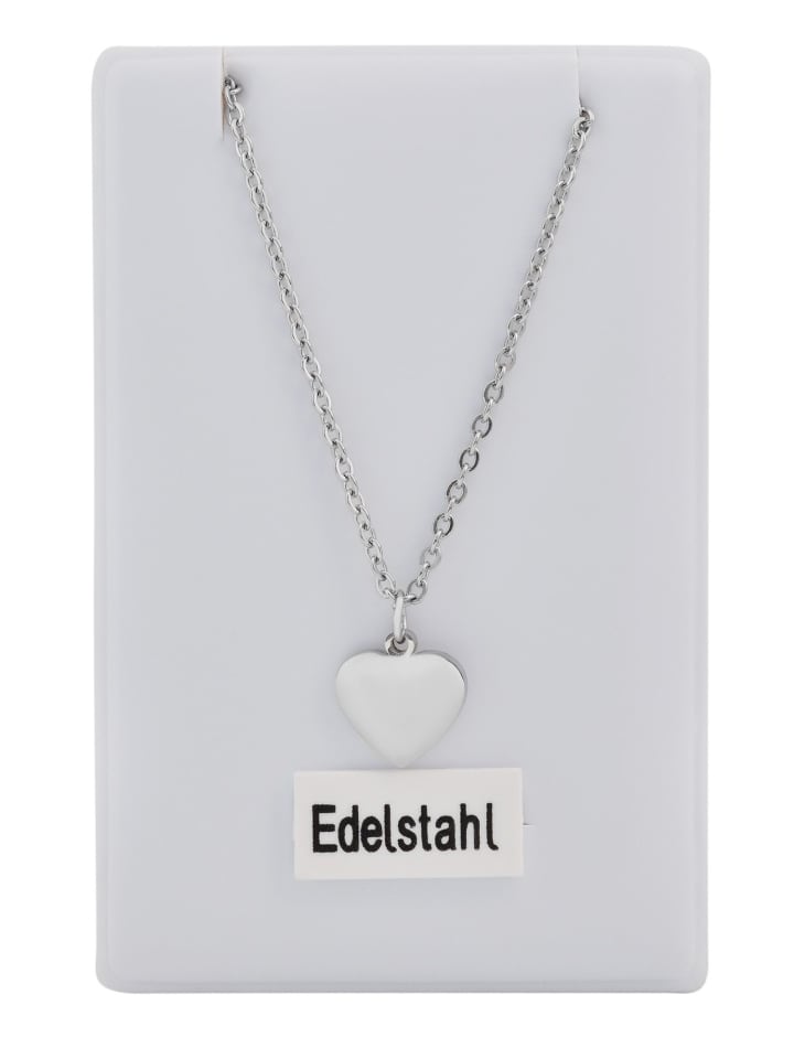 

Adeliás Женское колье с подвеской в виде сердца из нержавеющей стали серебристого цвета
