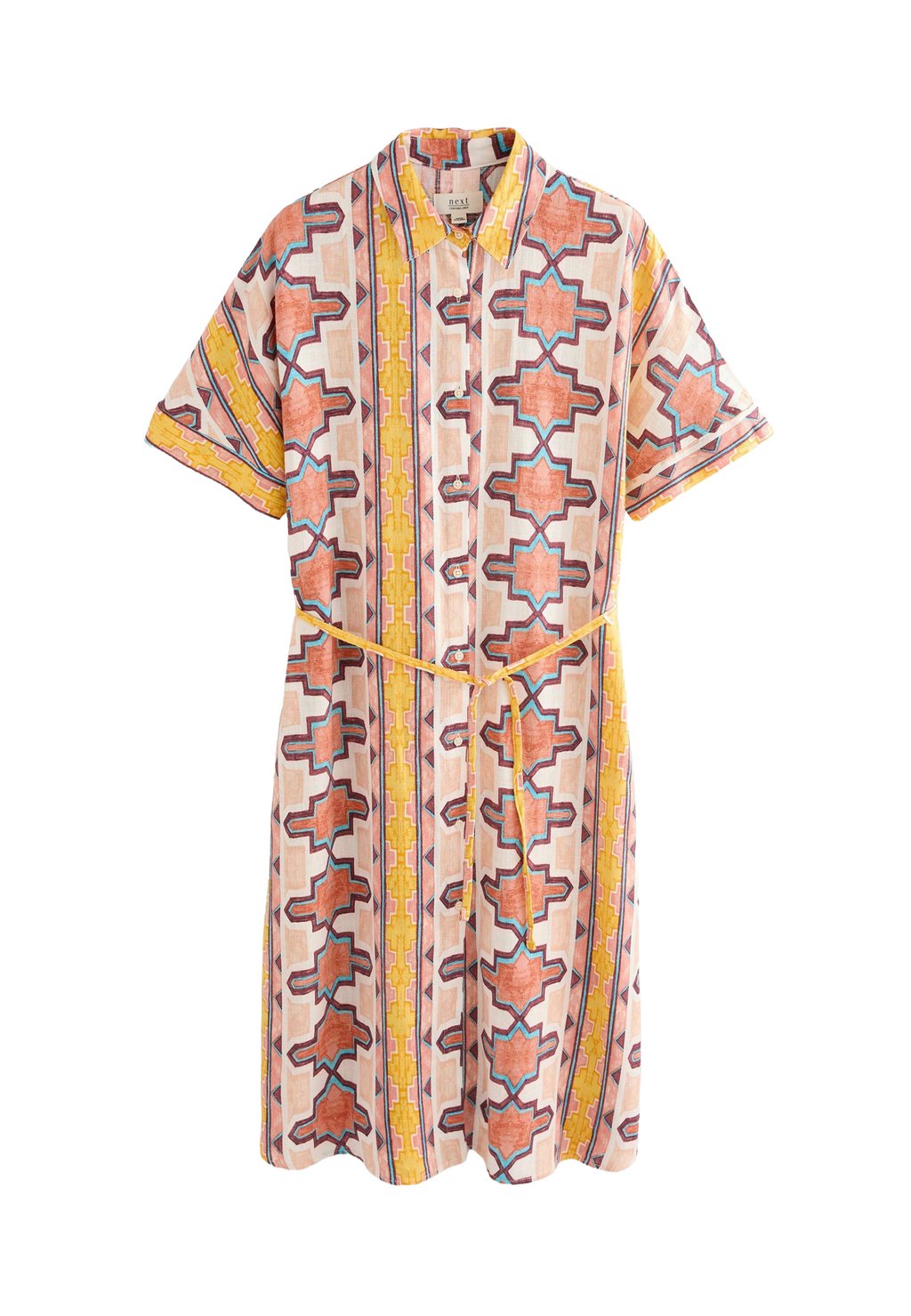 

Платье-рубашка REGULAR FIT - SHORT SLEEVE TIE WAIST Next, бежевый