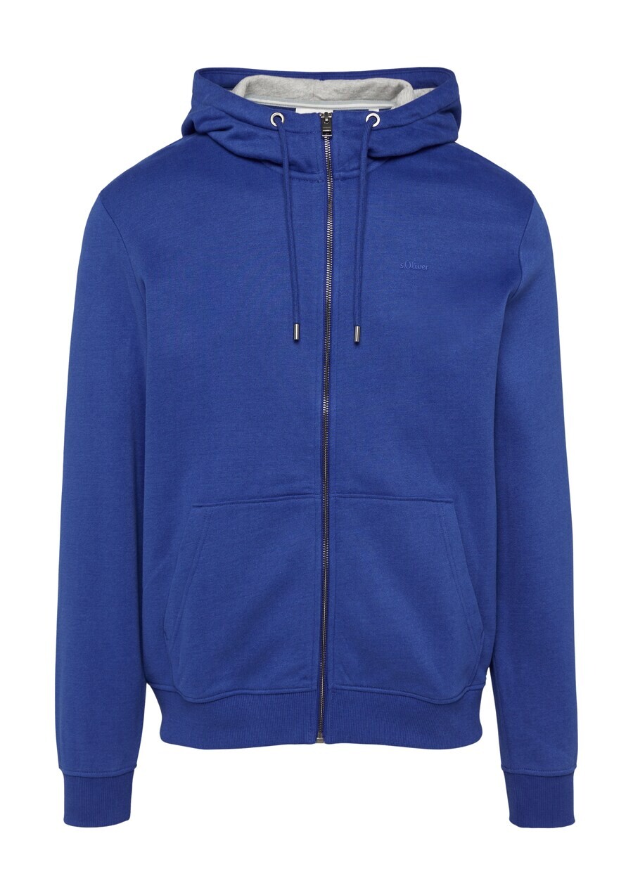 

Толстовка с капюшоном на молнии s.Oliver Zip-Up Hoodie, королевский синий