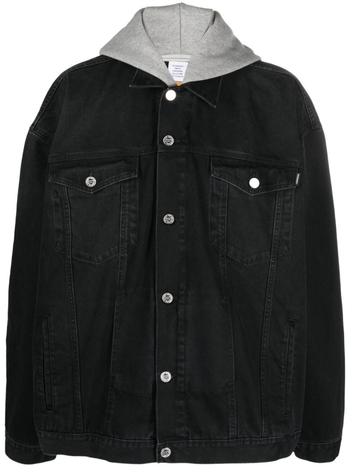 

VETEMENTS джинсовая куртка с капюшоном, черный