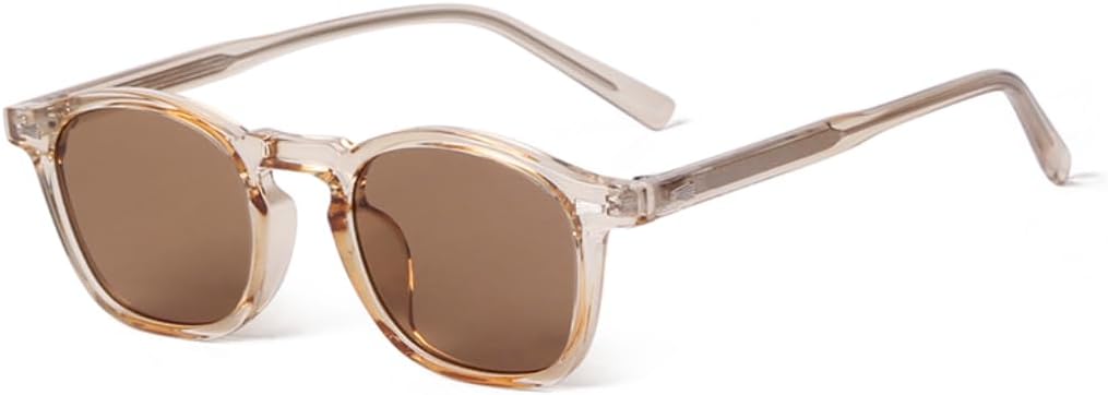 

Солнцезащитные очки с защитой от УФ-излучения UV400 | Прозрачная серая оправа Rivets | Линзы конфетных цветов для занятий спортом на открытом воздухе и вождения DSVIGF, 05