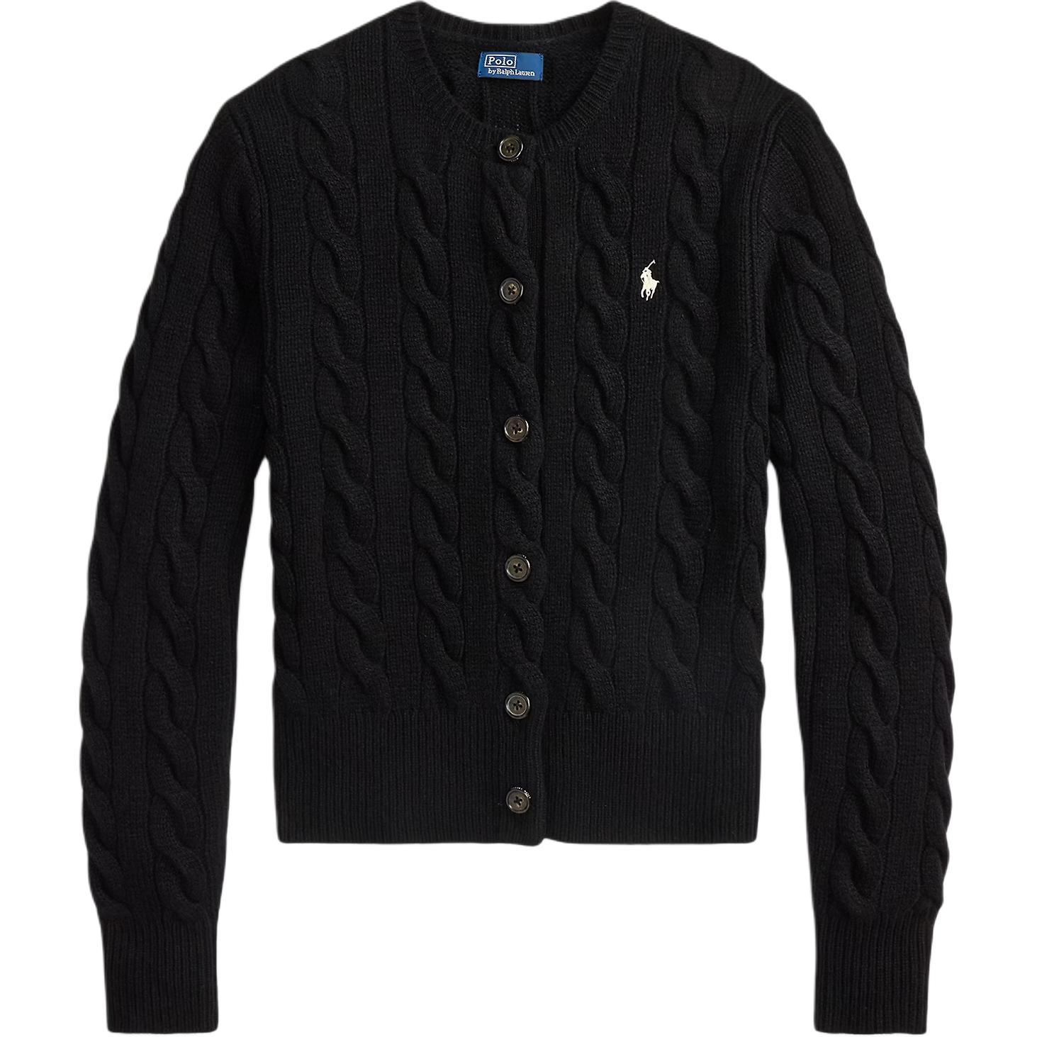 Кардиган с вышитым логотипом Polo Ralph Lauren, polo черный — фото 3