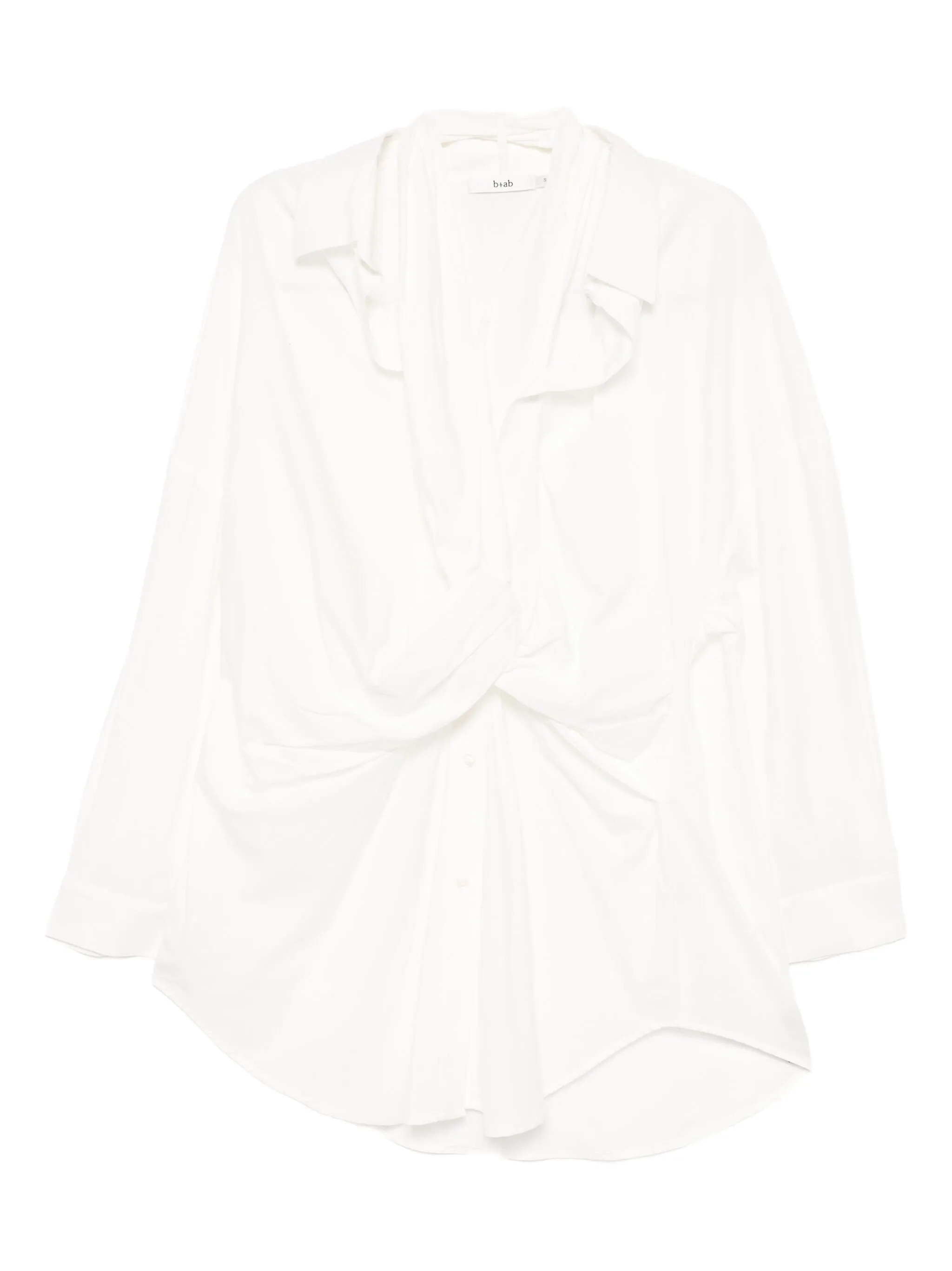 

Рубашка с драпировкой B+Ab, белый