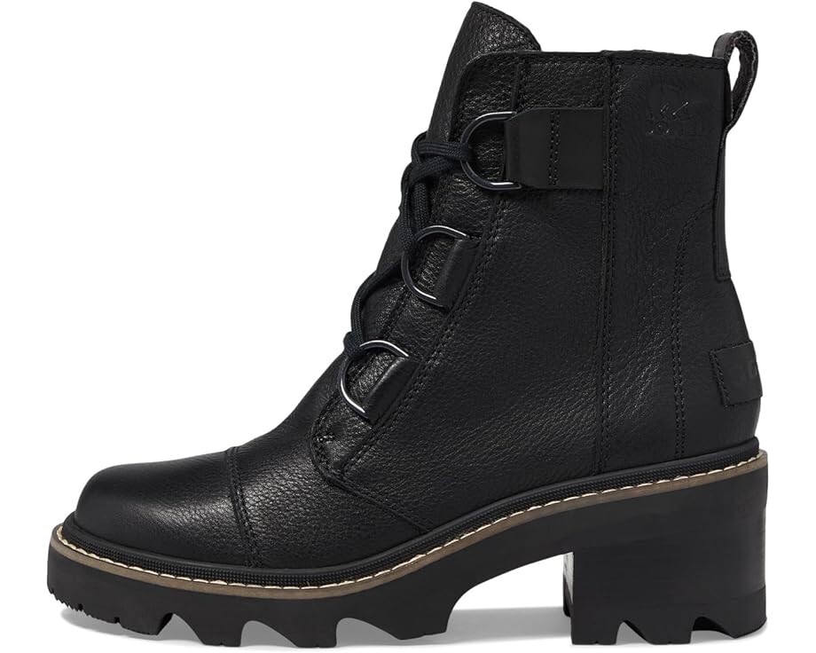 Ботинки женские Sorel Joan Now Lace из натуральной кожи, черный — фото 4