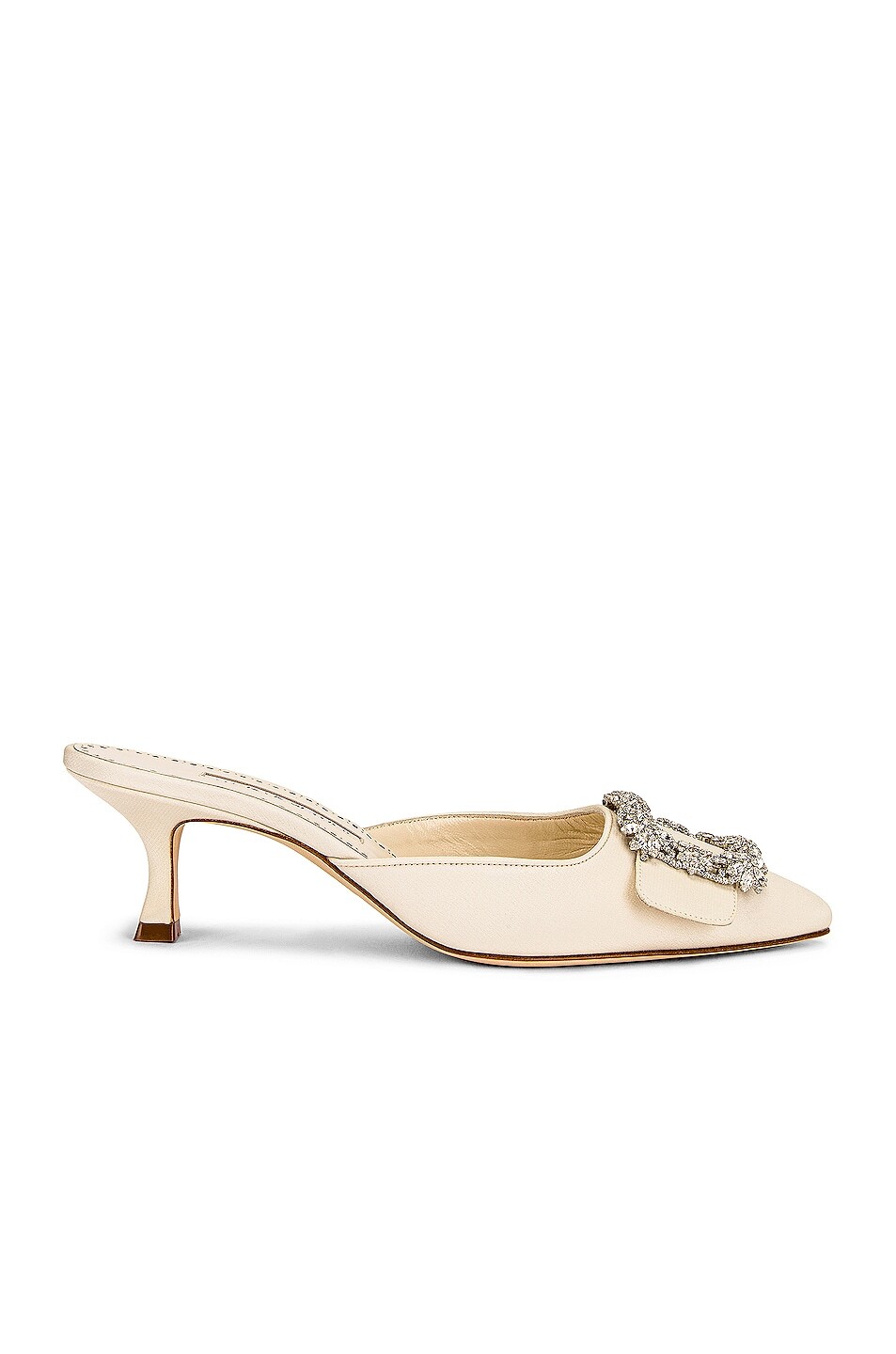 Мюли Maysale 50 Manolo Blahnik, цвет Light Cream