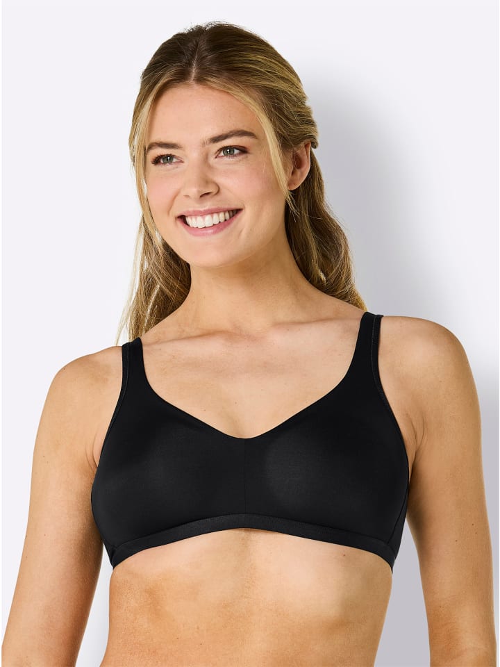 

Бюстгальтер Comfort без косточек черного цвета Naturana