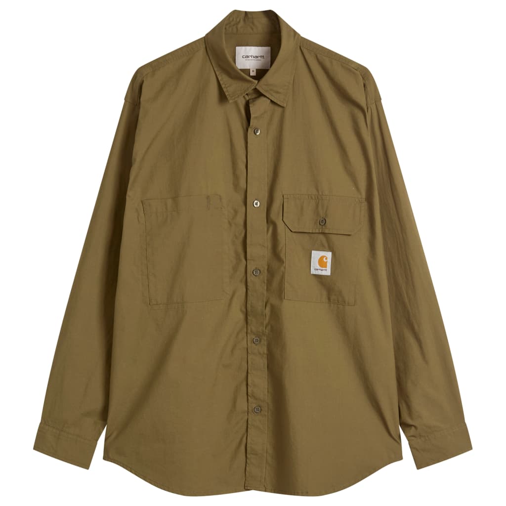 

Ирвин верхняя рубашка Carhartt Wip, цвет turtle