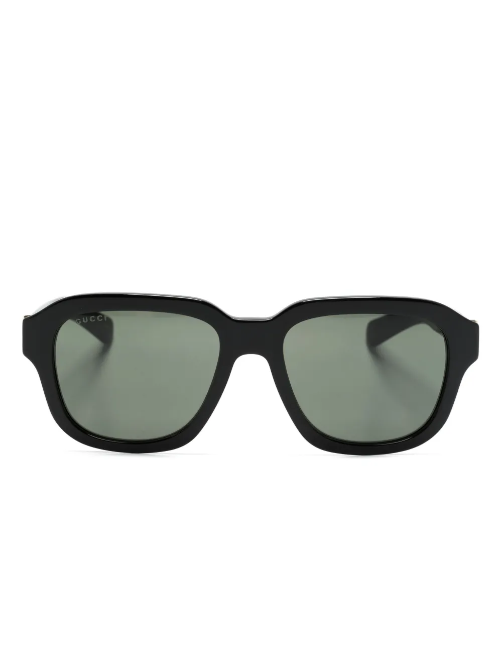 

Солнцезащитные очки в массивной оправе с логотипом Gucci Eyewear, черный