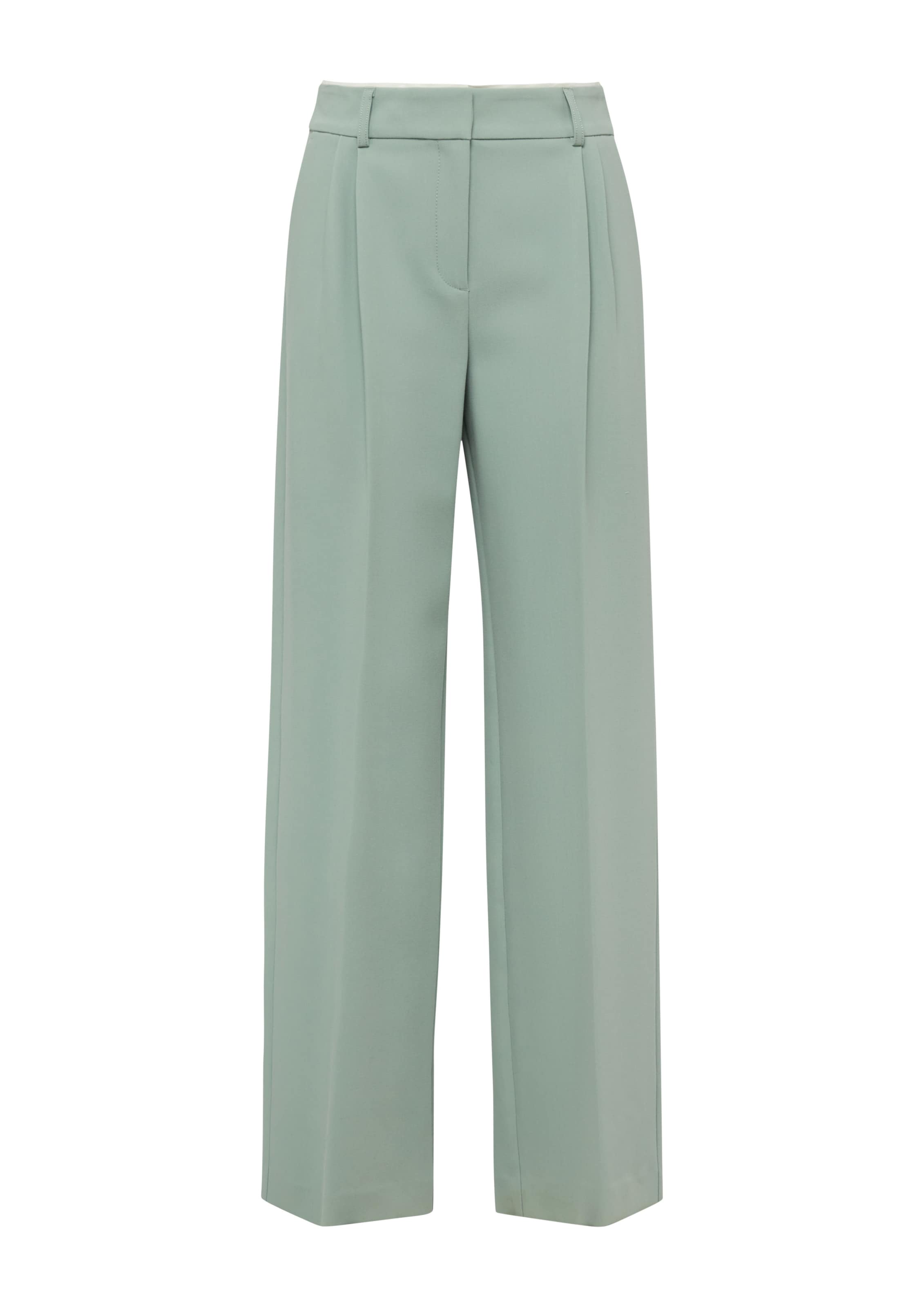 

COMMA Широкие брюки со складками спереди в пастельно-зеленом цвете