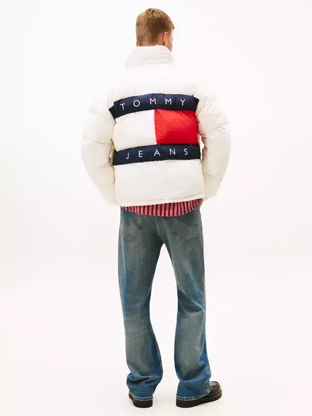 Утепленная куртка Tommy Jeans с флагом Tommy Hilfiger, Ancient White — фото 2