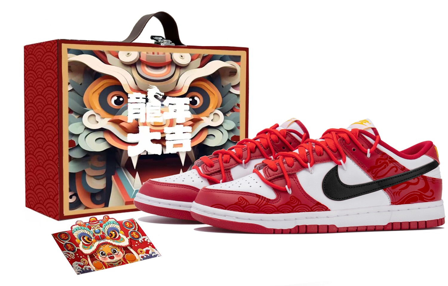 

Кроссовки Nike Dunk Skateboarding Shoes Men Low-top Black/Dark Obsidian/Total Orange, черный/оранжевый