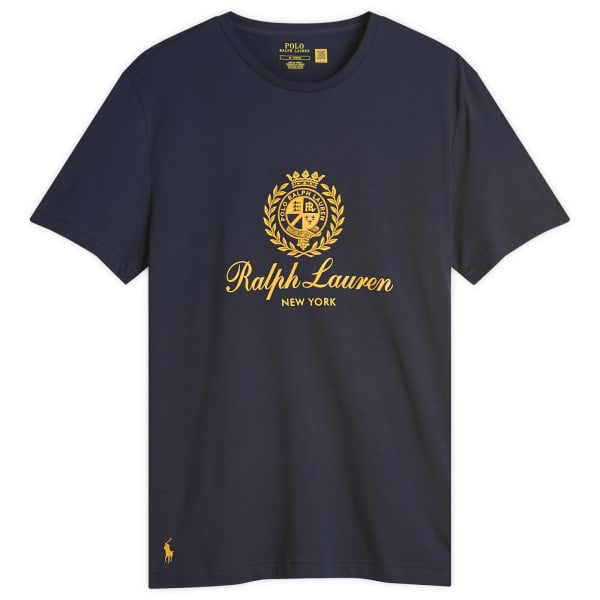 

Футболка с логотипом Crest Polo Ralph Lauren, синий