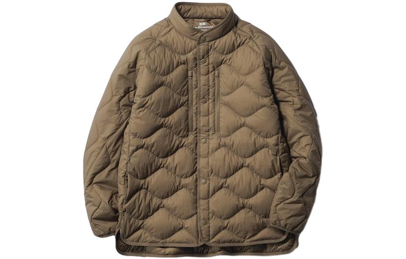 UNIQLO Белая куртка ультралегкая пуховая оверсайз, Brown — фото 3