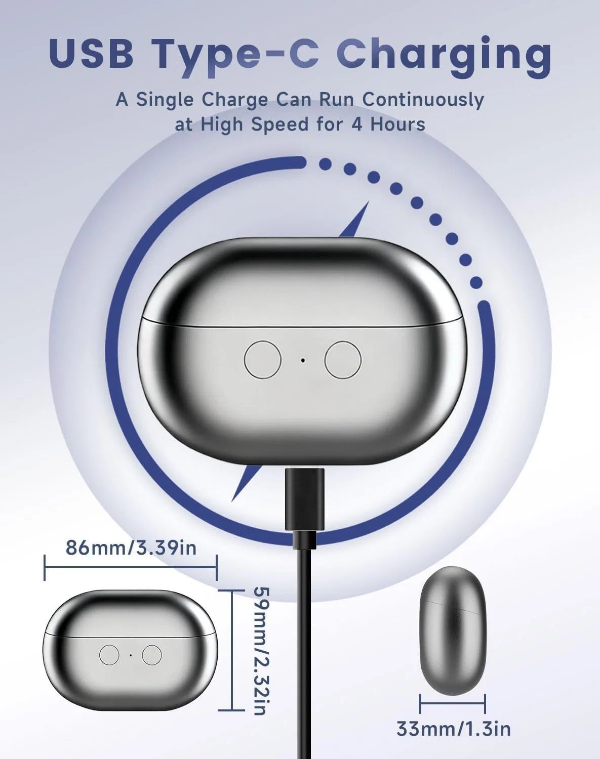 Умные электрические кусачки для ногтей «Easy Clip Smart» от Fanyil Ziswin, Grey And White — фото 4