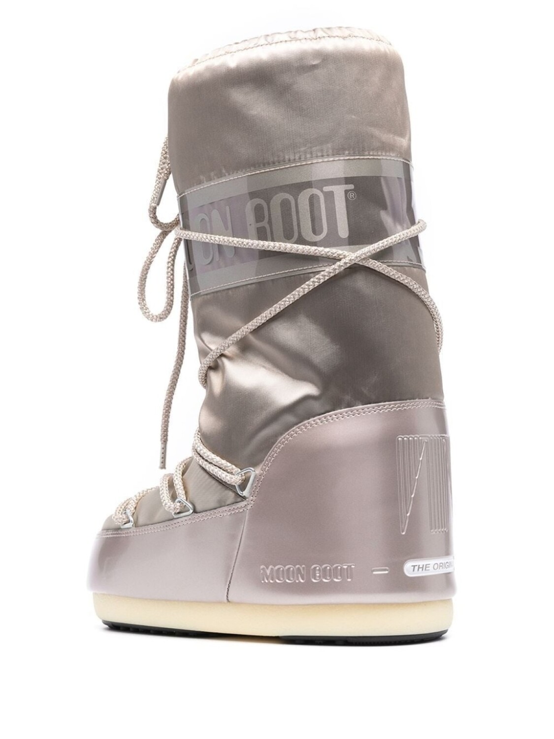 Moon Boot Kids зимние ботинки Icon Junior на шнуровке, нейтральный цвет — фото 3