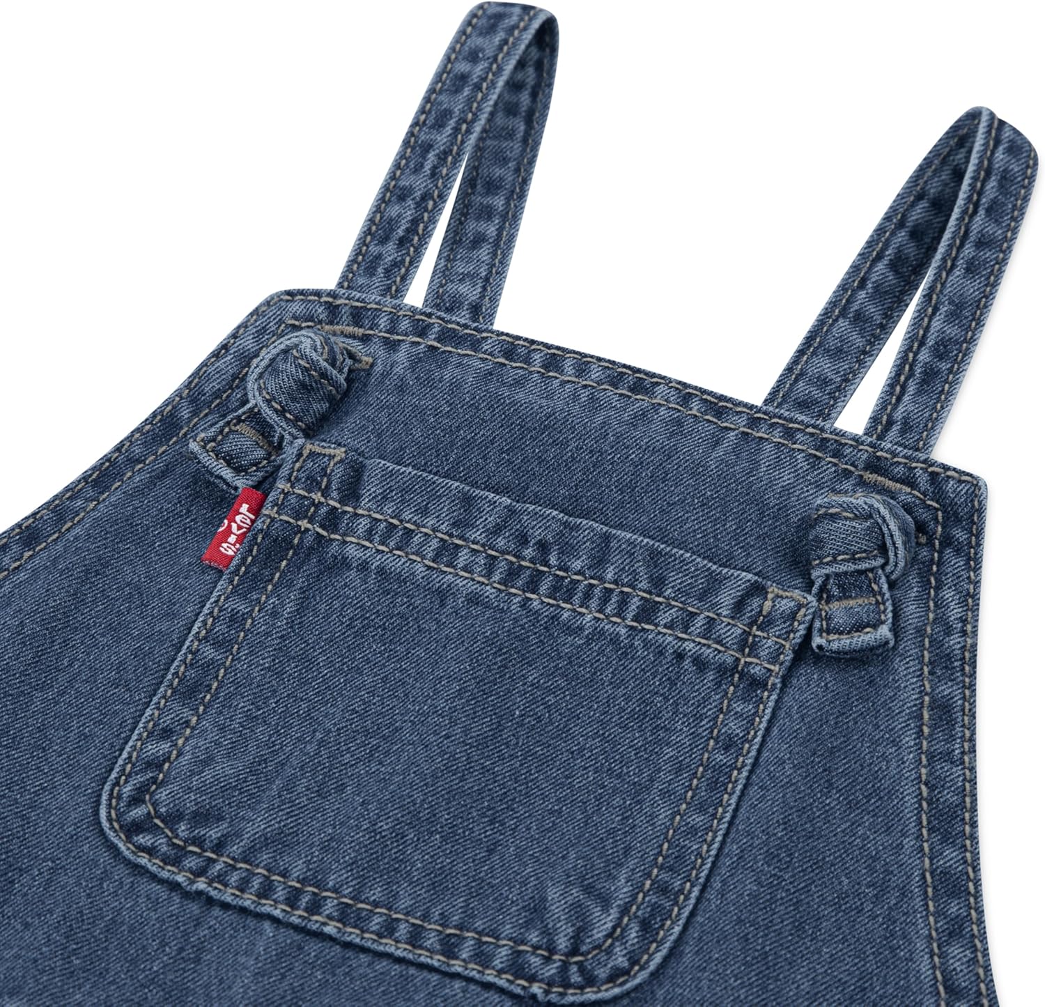 Levi's baby-girls And Baby Denim Shortall, Hometown Blue — фото 3