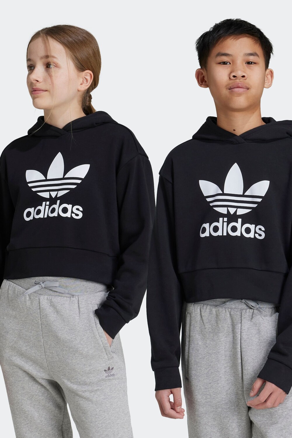

Детское укороченное худи adicolor Adidas Originals, черный