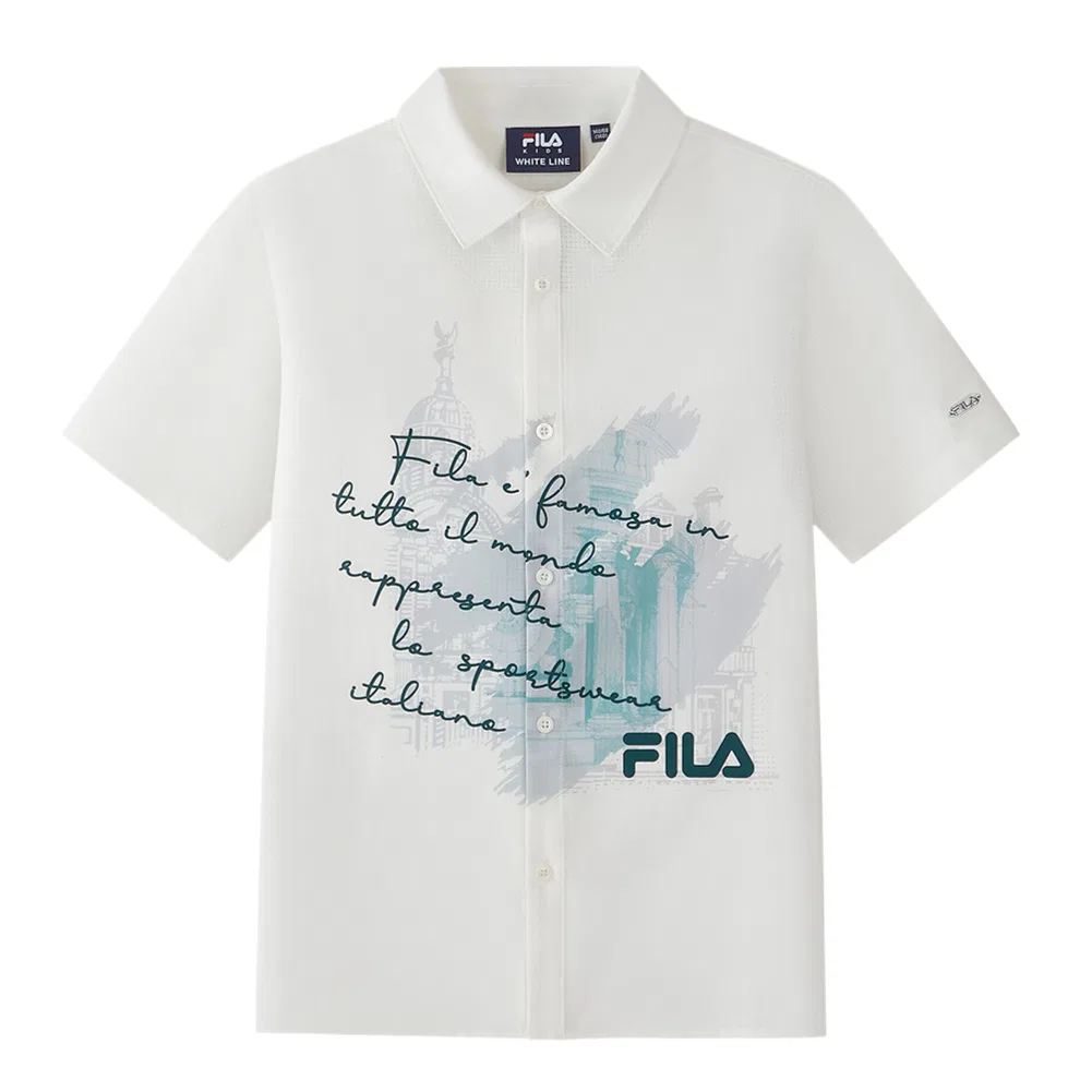 Детская рубашка FILA KIDS Cloud White
