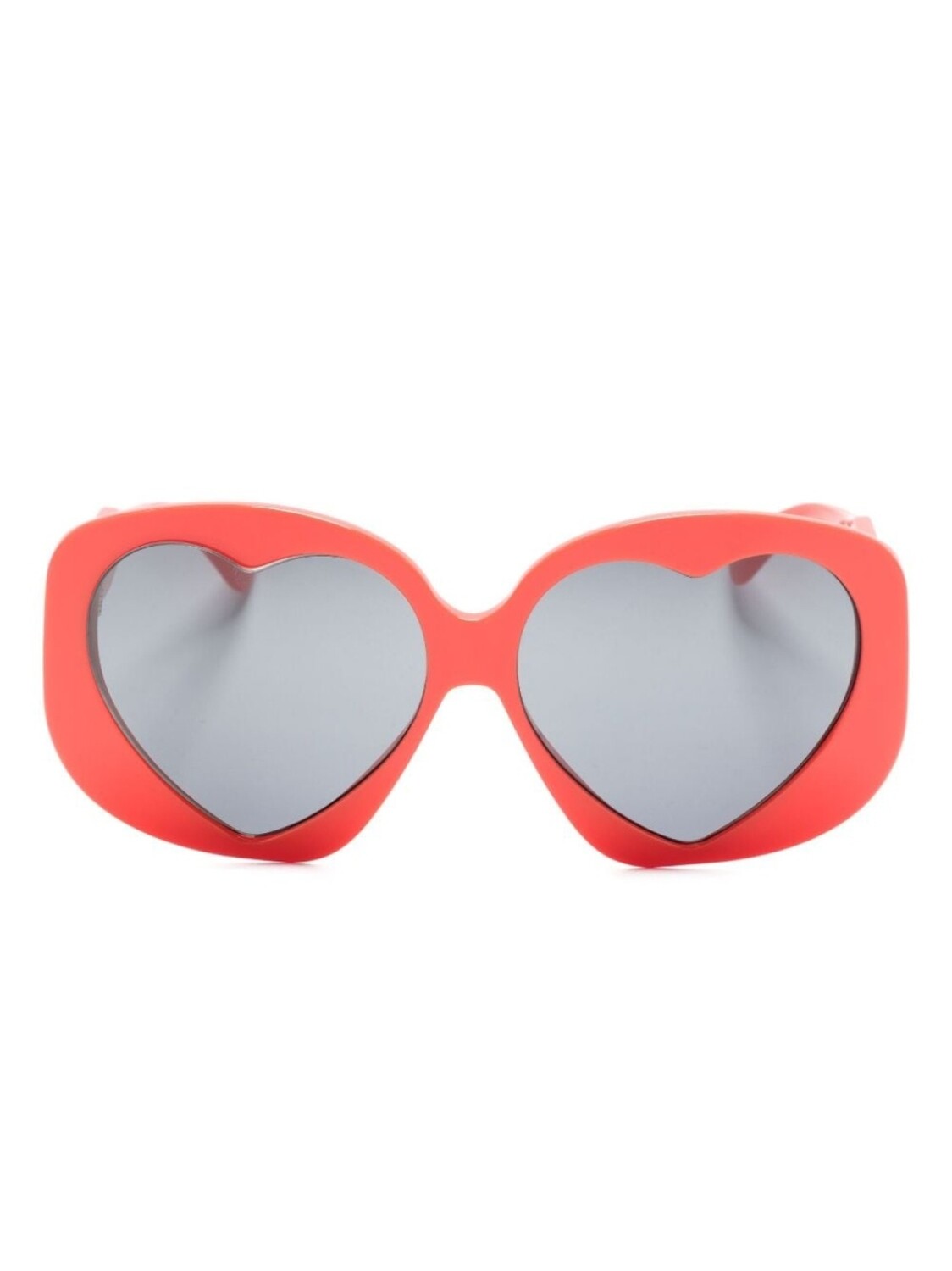 

Moschino Eyewear солнцезащитные очки с оправой в форме сердца, красный