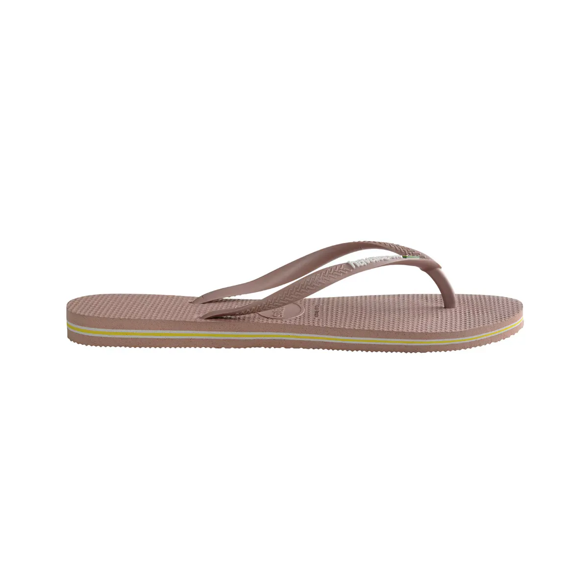 Женские узкие вьетнамки с логотипом Brasil Havaianas, розовый — фото 3