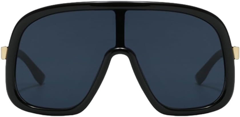 

Винтажные большие цельные солнцезащитные очки для женщин и мужчин в стиле панк, популярные, в крупной оправе, роскошные, с защитой от УФ-излучения UV400 HHZZYVY, 3243-c11